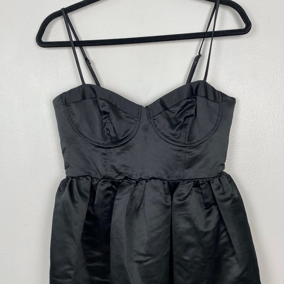 Future Collective Sweetheart Bubble Satin Midi Dress Bustier Elegant Size S - Picture 3 of 12